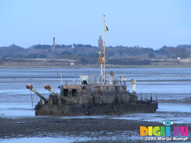 SX02556 Ship wrecked trawler near Malahide Marina